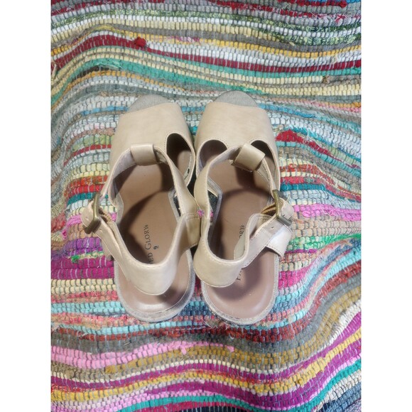 Strap sandals wedge heels size 9 - Picture 6 of 7